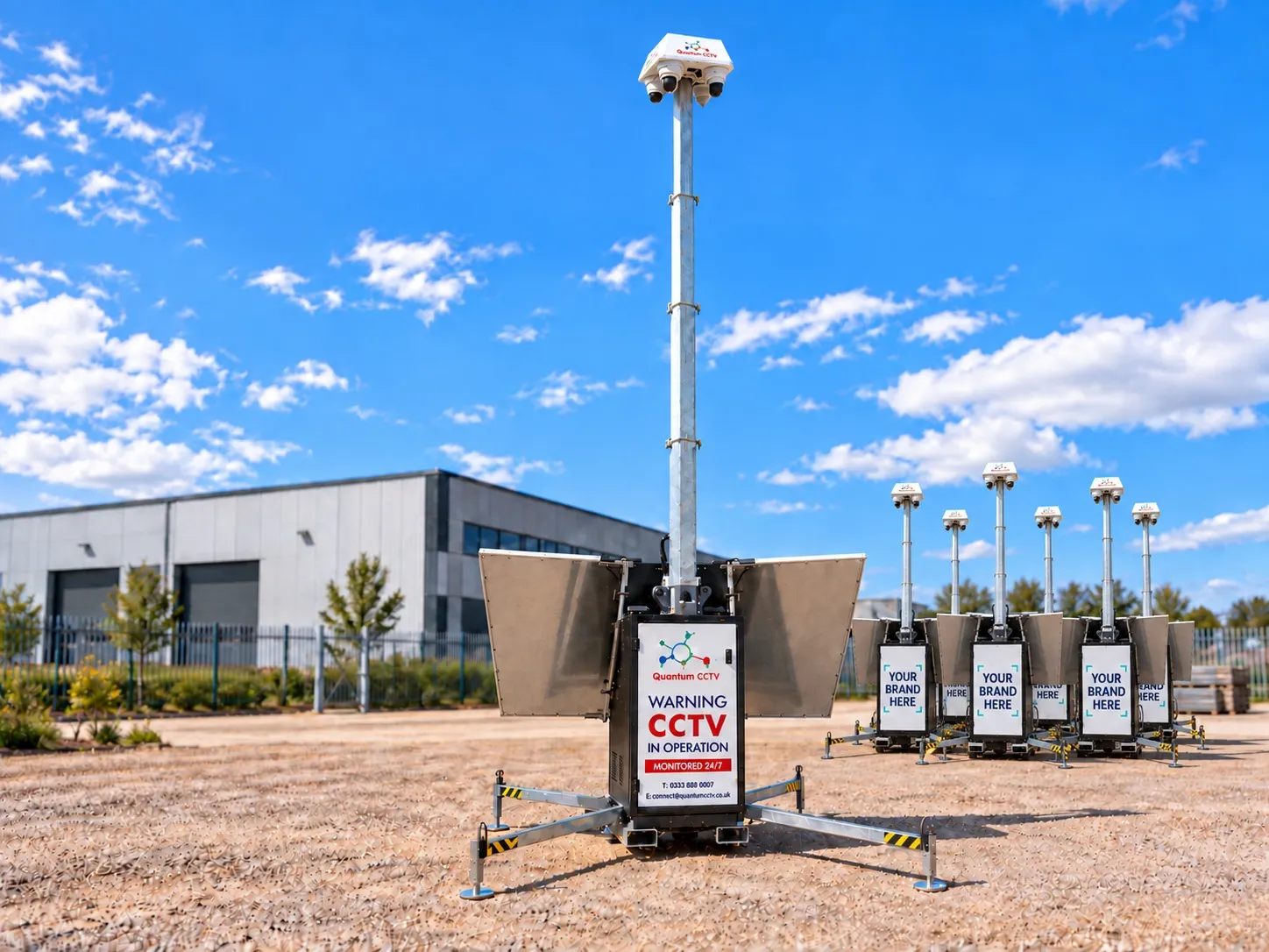 Solar-Powered CCTV Towers